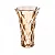 VASO DE VIDRO DIAMOND AMBAR METALIZADO 20CM LYOR - Imagem 2