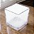 VASO CUBO VIDRO POLONES INCOLOR 6X6CM - Imagem 2