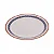 PRATO PARA SOBREMESA DE CERAMICA VILLAGE CREME 20CM WOLFF - Imagem 2