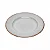 PRATO PARA SOBREMESA DE CERAMICA LINEAR CINZA 20CM LYOR - Imagem 2