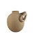 VASO MINIMALISTA COM ALCA DECORATIVO MARROM 24CM - Imagem 1
