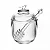 MELEIRA C/PEGADOR E TAMPA BIRD 150ML CRISTAL ECOLOGICO WOLFF - Imagem 1