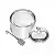 MELEIRA C/PEGADOR E TAMPA BIRD 150ML CRISTAL ECOLOGICO WOLFF - Imagem 3