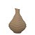 VASO GARRAFA ONDULADA MARROM RUSTICO 31CM - Imagem 1
