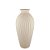VASO GARRAFA ONDULADA BEGE RUSTICO 34CM - Imagem 1
