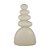Escultura Decorativa Pedra Empilhada Argila Rustica 27,5cm - Imagem 1