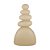 Escultura Decorativa Pedra Empilhada Bege Escuro 27,5cm - Imagem 1