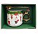 Kit Presente Natal Caneca e Colher Papai Noel Borda Dourada - Imagem 2