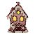 Casinha Natalina Candy com Papai Noel Decorativa c/ Led 17cm - Imagem 1