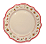 Prato Raso de Jantar Natalino Decorativo 27cm - Imagem 1