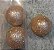 Trio de Bola Decorada Natalina Champagne 10cm - Imagem 2