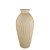 VASO GARRAFA ONDULADA BEGE ESCURO RUSTICO 34cm - Imagem 1