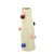 VASO DECORATIVO EM CERAMICA NAS CORES CREME E COLORIDO 23CM - Imagem 1