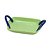 BANDEJA DECORATIVA EM CERAMICA NAS CORES AZUL E VERDE 21CM - Imagem 1