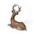 ESCULTURA RENA DEITADA RESINA MRR 26cm - Imagem 2