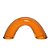 ESCULTURA ARCO DECORATIVO EM VIDRO NA COR AMBAR 12CM - Imagem 1