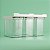 KIT 3 POTES SUSPENSOS 2L DESLIZANTES OIKOS BRANCO - Imagem 6