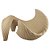CENTRO DE MESA ONDULADO BEGE ESTCURO RUSTICO 34CM - Imagem 1