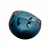 VASO DECORATIVO DE VIDRO AZUL ESTILO MURANO 12CM - Imagem 1