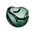 VASO DECORATIVO VIDRO VERDE ESTILO MURANO 12CM - Imagem 1