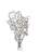 ARVORE NEVADA SEASON BRANCA COM LED DECORATIVA 65cm - Imagem 1