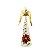 ESCULTURA ANJO DECORATIVO POINSETIA 31CM - Imagem 1