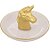 PORTA BIJOUX UNICORNIO DOURADO EM CERAMICA - Imagem 1