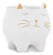 CACHEPOT GATO EM CERAMICA BRANCO MART - Imagem 1
