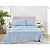 LENCOL TOQUE DE SEDA LISO JG CASAL 4PC AZUL JOLITEX - Imagem 2