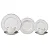 Aparelho de jantar Majesty Silver em porcelana 42 pecas - Imagem 1