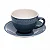 XICARA DE CHA DE CERAMICA COM PIRES MARINE AZUL 217ML WOLFF - Imagem 1