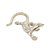 ESCULTURA DECOR LAGARTO EM ALUMINIO DOURADO13CM - Imagem 1