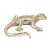 ESCULTURA DECOR LAGARTO ALUMINIO DOURADO 15CM - Imagem 1
