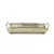 BANDEJA COM ALÇA DECORATIVA EM ALUMINIO DOURADO 21CM - Imagem 1