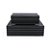 PAR DE CAIXA ORGANIZADORA MDF E CORINO PRETO DECORATIVA - Imagem 1