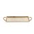BANDEJA DECORATIVA TRAVESSA ALUMINIO DOURADA COM ALÇAS 52CM - Imagem 1
