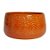VASO CENTRO DE MESA BRETAGNE FLOR COGNAQUE 25CM - Imagem 2