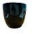 VASO RICO PRETO MARMORE VIETNAMITA DECORATIVO 27X30CM - Imagem 1