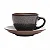 XICARA DE CHA DE CERAMICA COM PIRES MUSK VERDE 217ML WOLFF - Imagem 2