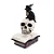 ESCULTURA RESINA CRANIO E CORVO NOITES DO TERROR HALLOWEEN - Imagem 1