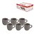 JG 6 XICARA CHA MEDI MARROM 180ML HAUSKRAFT - Imagem 2