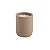 VASO COM VELA EM CIMENTO BEGE MART - Imagem 1