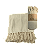 MANTA DECORATIVA FENIX ALGODAO 1,45m CREME - Imagem 1