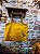 BIG BAG BRASIL MOSTARDA C/ FORRO LISTRADO AZUL E BRANCO - Imagem 3