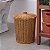 LIXEIRA COM TAMPA REDONDA 15L TEXTURA RATTAN OIKOS - Imagem 5