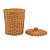 LIXEIRA COM TAMPA REDONDA 15L TEXTURA RATTAN OIKOS - Imagem 2