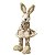 ESCULTURA COELHA DECORATIVA SENTADA - 33cm - Imagem 2