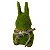 ESCULTURA CECORATIVA COELHO MUSGO VERDE - 13cm - Imagem 1