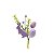 GALHO DECORATIVO PASCOA COELHO C OVOS LILAS - 23cm - Imagem 1