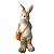 ESCULTURA COELHO DECORATIVO COM BOLSA LARANJA  - 53cm - Imagem 1